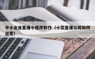 海丰中小企业直播小程序制作（小型直播公司如何运营）