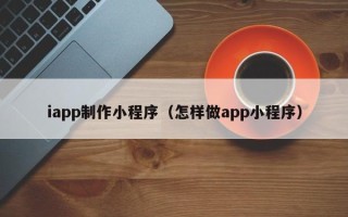 海丰iapp制作小程序（怎样做app小程序）